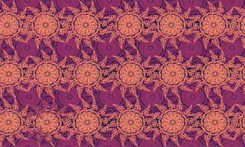 Seamless repeating pattern of lavender Stock Illustration