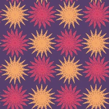Seamless repeating pattern of laveneder Stock Illustration