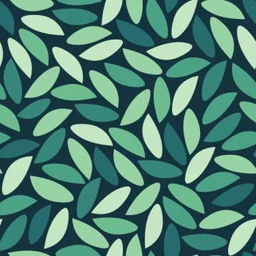Seamless repeating pattern of leaves Stock Illustration