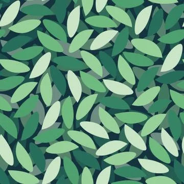 Seamless repeating pattern of leaves Stock Illustration