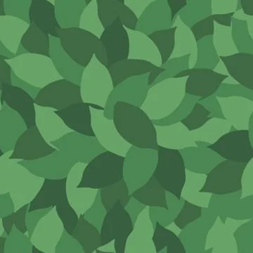Seamless repeating pattern of leaves Stock Illustration