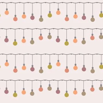 Seamless repeating pattern of lightbulbs 스톡 일러스트