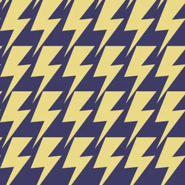 Seamless repeating pattern of lightning Stock Illustration