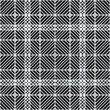 Seamless repeating pattern with lines tiling. Grungy freehand ink brush backg Stock Illustration
