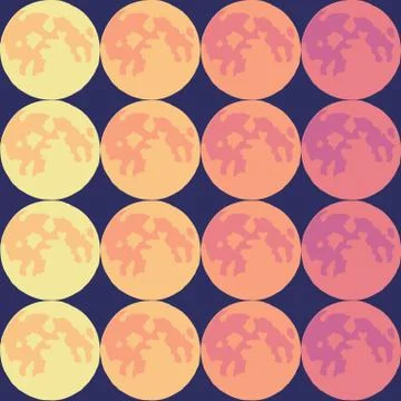 Seamless repeating pattern of night sky Stock Illustration