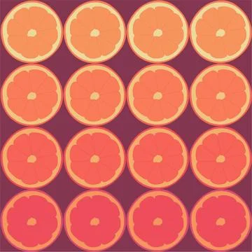Seamless repeating pattern of oranges Stock Illustration
