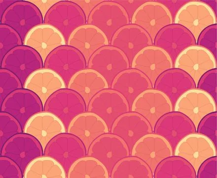 Seamless repeating pattern of oranges 스톡 일러스트