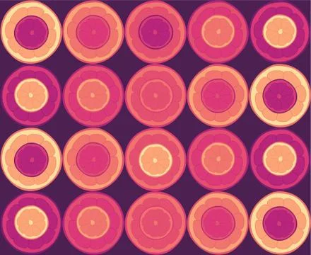 Seamless repeating pattern of oranges Stock Illustration