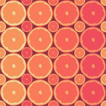 Seamless repeating pattern of oranges 스톡 일러스트