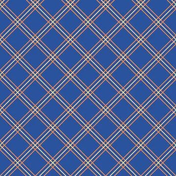 Seamless repeating pattern with rhombus diagonal cell made of hand drawn Stock Illustration