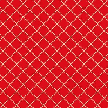 Seamless repeating pattern with rhombus made of hand drawn dots Stock Illustration