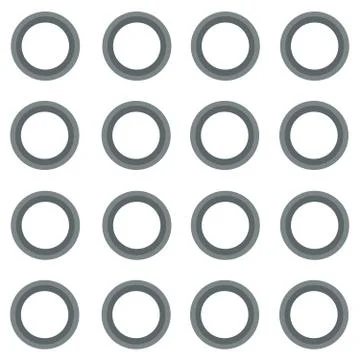 Seamless repeating pattern of rings Stock Illustration