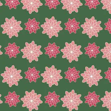 Seamless repeating pattern of small flowers on a pastel background. Illustrazione stock