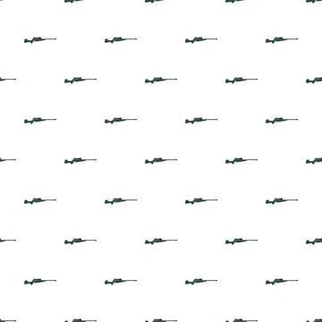 Seamless repeating pattern with sniper rifle icons Stock Illustration