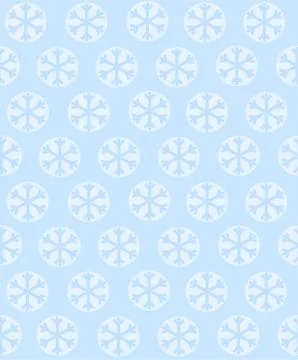 Seamless repeating pattern of snowflakes Stock Illustration