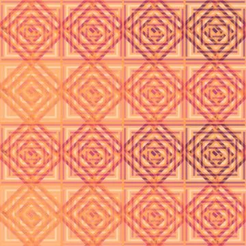 Seamless repeating pattern of square spirals Stock Illustration