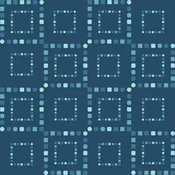 Seamless repeating pattern of squares and circles creating a bigger scruares 스톡 일러스트