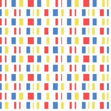 Seamless repeating pattern of squares and rectangles Stock Illustration