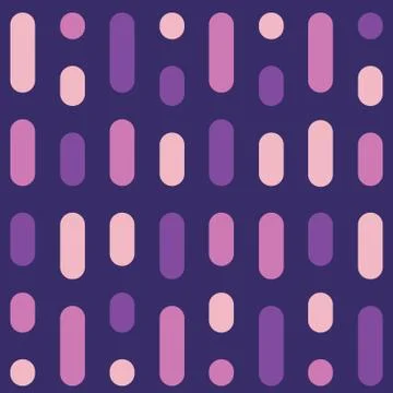 Seamless repeating pattern of stripes and circles Stock Illustration