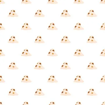 Seamless repeating pattern of sweet pyramid desserts イラスト素材