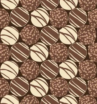 Seamless repeating pattern of sweets Stock Illustration