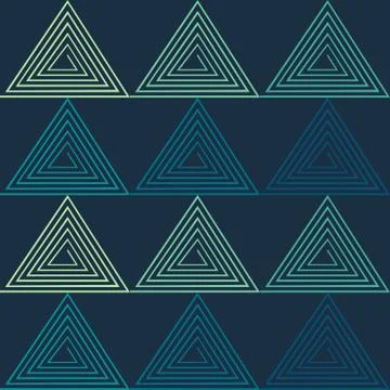 Seamless repeating pattern of triangle spirals Stock Illustration