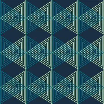 Seamless repeating pattern of triangle spirals Stock Illustration