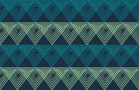 Seamless repeating pattern of triangle spirals Stock Illustration