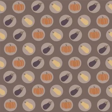 Seamless repeating pattern of vegetables Stock Illustration