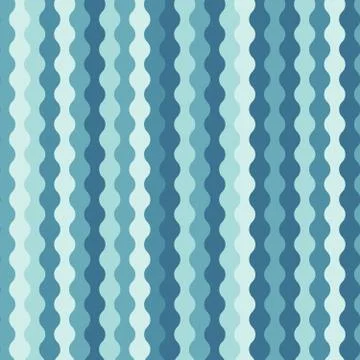 Seamless repeating pattern of vertical wavy stripes Stock Illustration