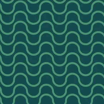 Seamless repeating pattern of wavy lines Stock Illustration