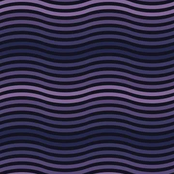 Seamless repeating pattern of wavy lines Stock Illustration