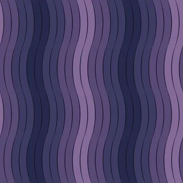 Seamless repeating pattern of wavy lines Stock Illustration