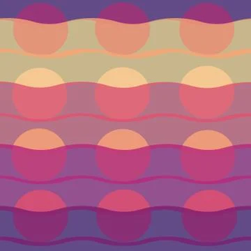 Seamless repeating pattern of wavy stripes Stock Illustration