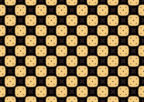 Seamless Repeating Pattern Yellow Abstract Small Scale 스톡 일러스트