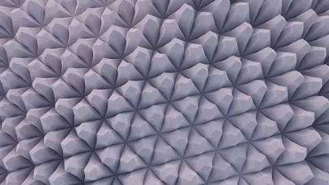 A seamless, repeating tessellation of interlocking geometric shapes creating a w Stock Footage 340237722