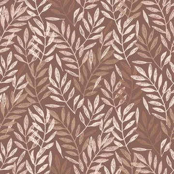 Seamless repeating vector pattern, brown colors. Illustrazione stock