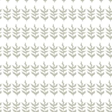 Seamless repetitive leaf pattern in subtle gray tones Stock Illustration