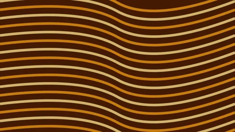 Seamless retro abstract brown orange stripes background texture pattern Stock Footage 343632982