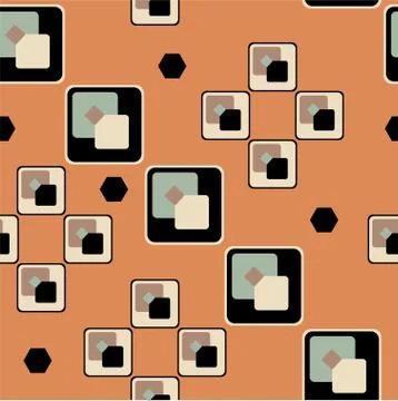 Seamless retro background Stock Illustration