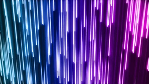 Seamless retro colorful background of neon rays Stock Footage