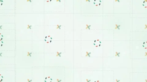 Seamless Retro Floral Pattern, Vintage Wallpaper Texture, Delicate Pastel D.. Stock Footage 346661026