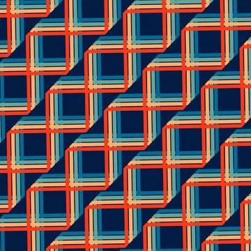 Seamless Retro Geometric Pattern Illustrazione stock