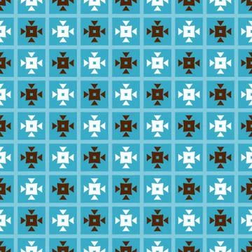 Seamless retro geometric pattern. Modern background. Repeating stylish tiling Stock-Illustration
