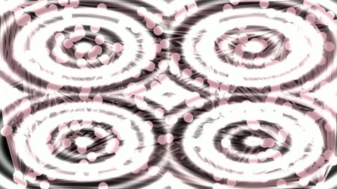 Seamless Retro Mandala Geometric Abstract Pattern Background Texture 库存影片 336887862
