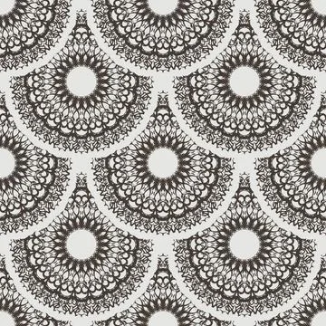 Seamless retro pattern background. Vector illustration Stock Illustration
