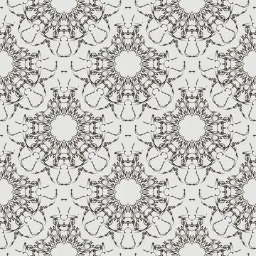 Seamless retro pattern background. Vector illustration Stock Illustration