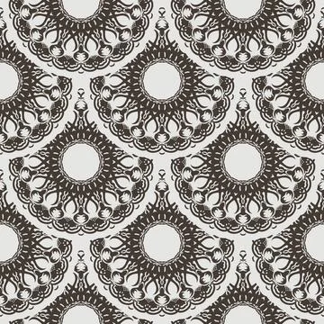 Seamless retro pattern background. Vector illustration Illustrazione stock