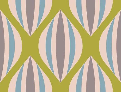 Seamless retro pattern geometric arc retro Stock Illustration