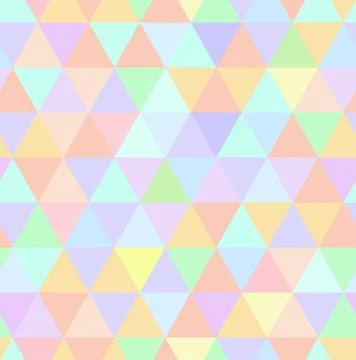 Seamless retro pattern of geometric shapes. Pastel mosaic backdrop Illustrazione stock